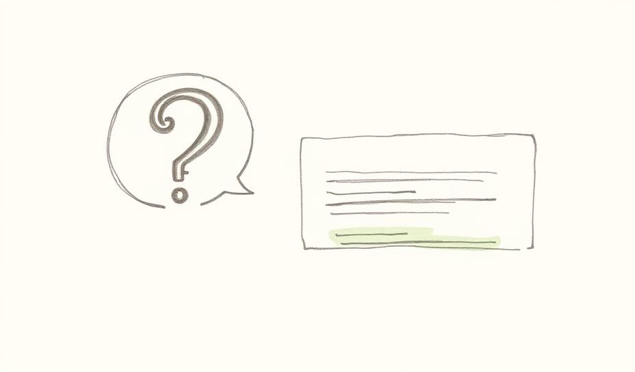 AEO — Answer Engine Optimization sketch illustration