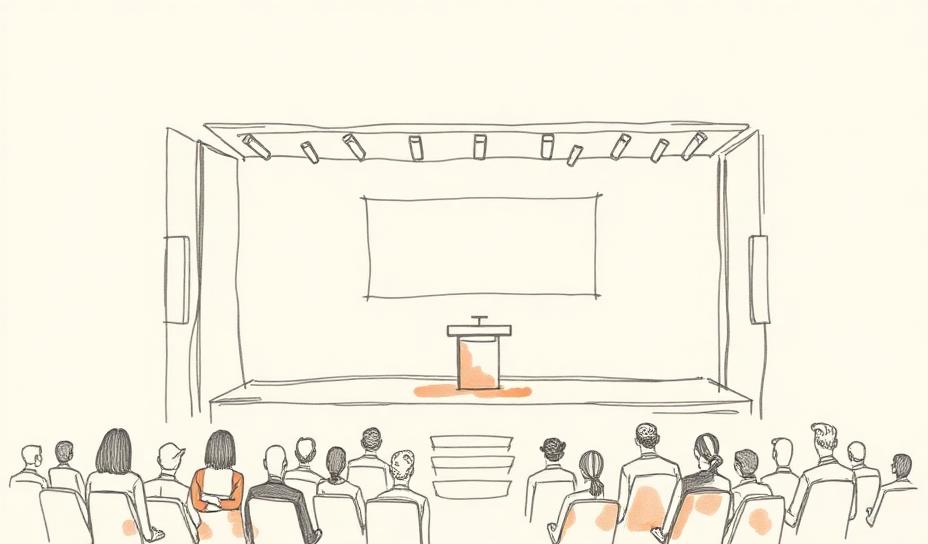 Conference & Field Marketing sketch illustration