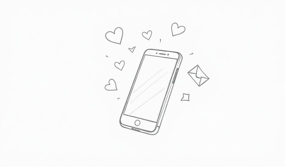 Social Media Marketing sketch illustration
